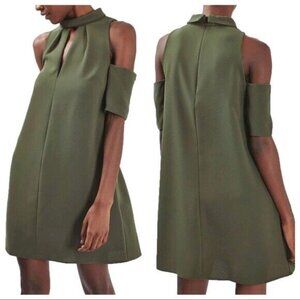Topshop: Cold Shoulder Keyhole Dress